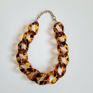 Tortoise Shell Chain Necklace